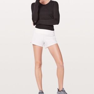 Lululemon White Run Times Short